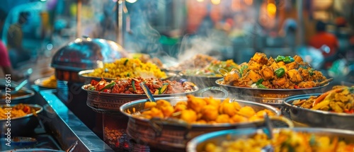 Ethnic Street Food  Vibrant street food scenes from different cultures