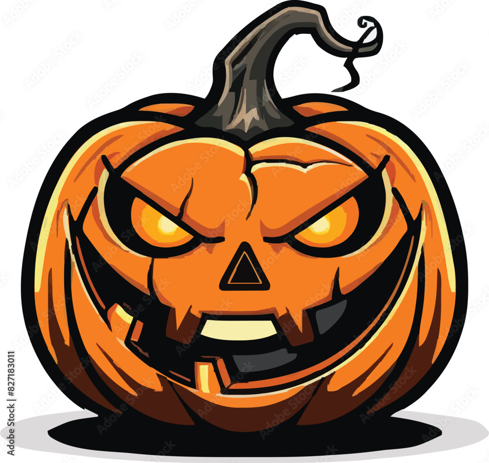Scary Halloween pumpkin face Scary Halloween pumpkin face
