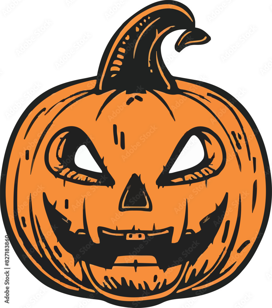 Scary Halloween pumpkin face Scary Halloween pumpkin face