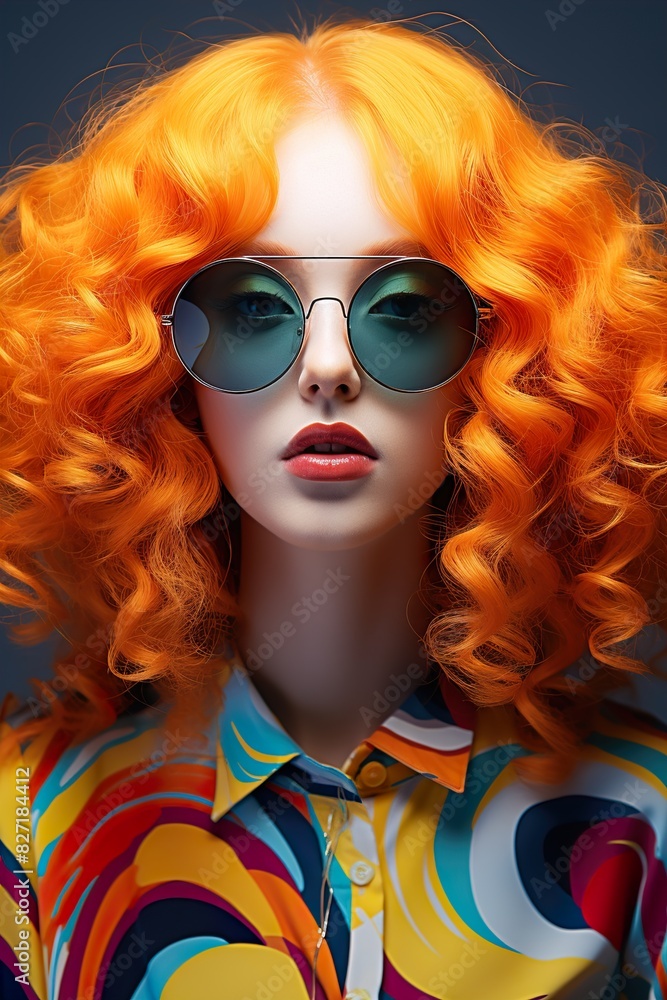 Fototapeta premium women with glase UHD Wallpapar