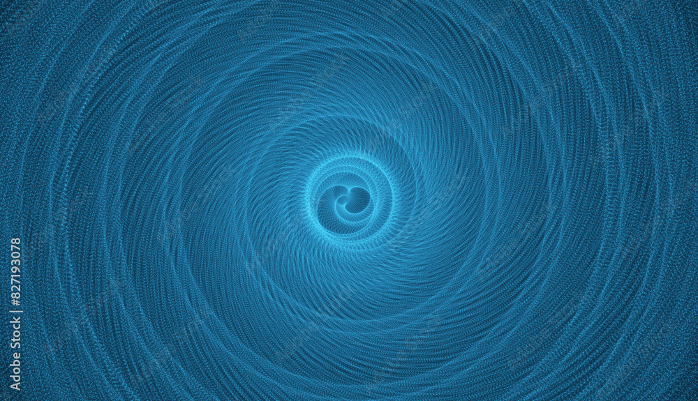 Blue Spiral Swirl Pattern with Light Fractal Texture and Vortex Design Blue Spiral Swirl Pattern with Light Fractal Texture and Vortex Design
