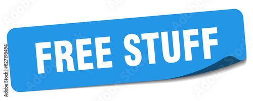 free stuff sticker. free stuff label