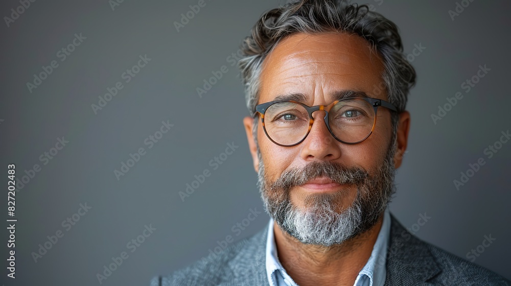 Fototapeta premium professional businessman showing thumbs up on isolated on studio background