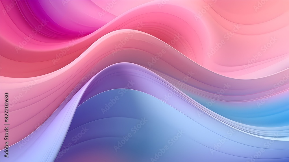 Soft Gradient Waves of Ethereal Color and Elegant Fluidity Soft Gradient Waves of Ethereal Color and Elegant Fluidity