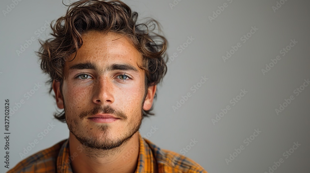 portrait of a man looks at the camera isolated on white background portrait of a man looks at the camera isolated on white background
