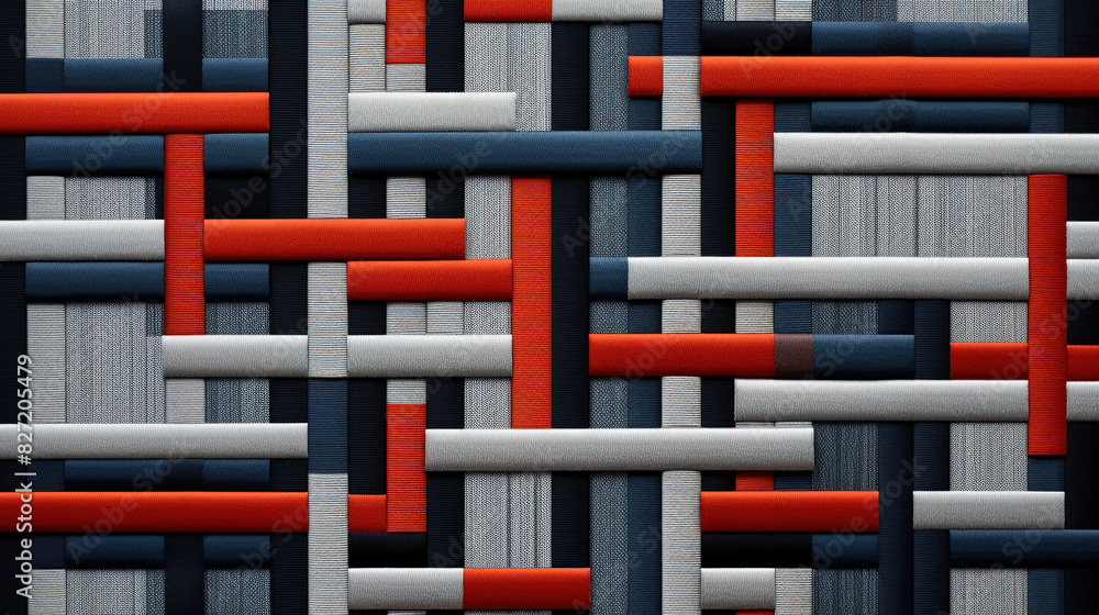 Abstract Geometric style embroidery Pattern, Primary Colors Background Abstract Geometric style embroidery Pattern, Primary Colors Background