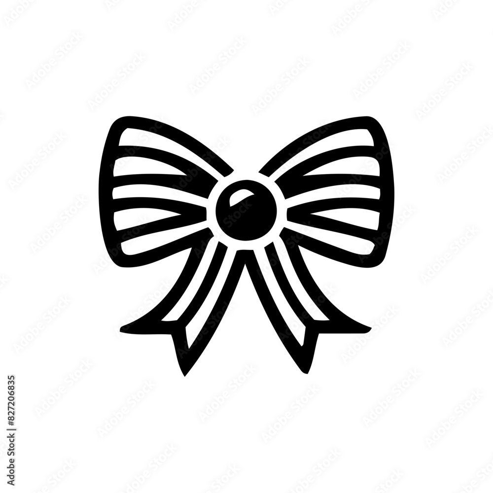 Beautiful Bow Silhouette Vector Elements for decorating greeting cards and gift boxes. Beautiful Bow Silhouette Vector Elements for decorating greeting cards and gift boxes.