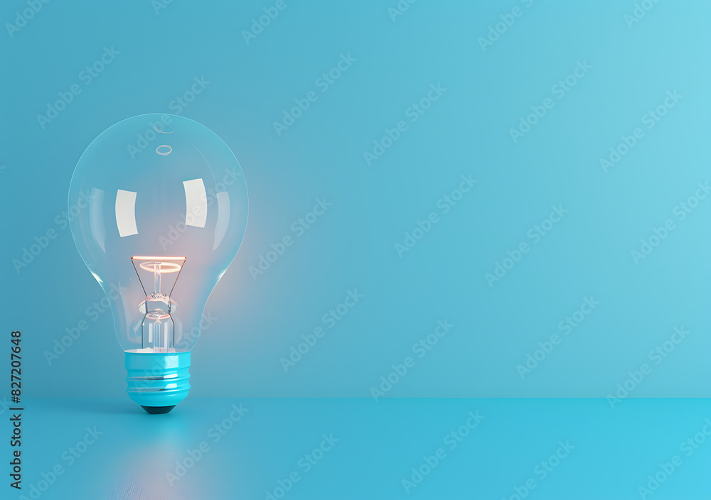 A burning light bulb A burning light bulb