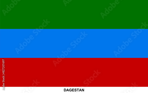 Flag of DAGESTAN, DAGESTAN national flag