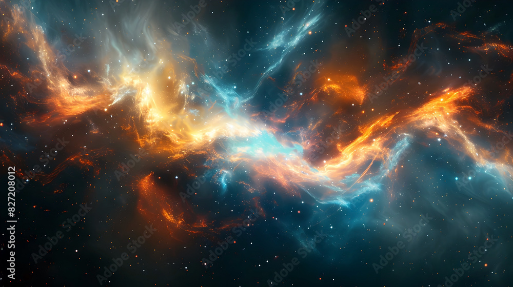 Ethereal Cosmic Swirl:Bioluminescent Galactic Nebula in Serene Night Sky with Impressionistic Digital Art Ethereal Cosmic Swirl:Bioluminescent Galactic Nebula in Serene Night Sky with Impressionistic Digital Art