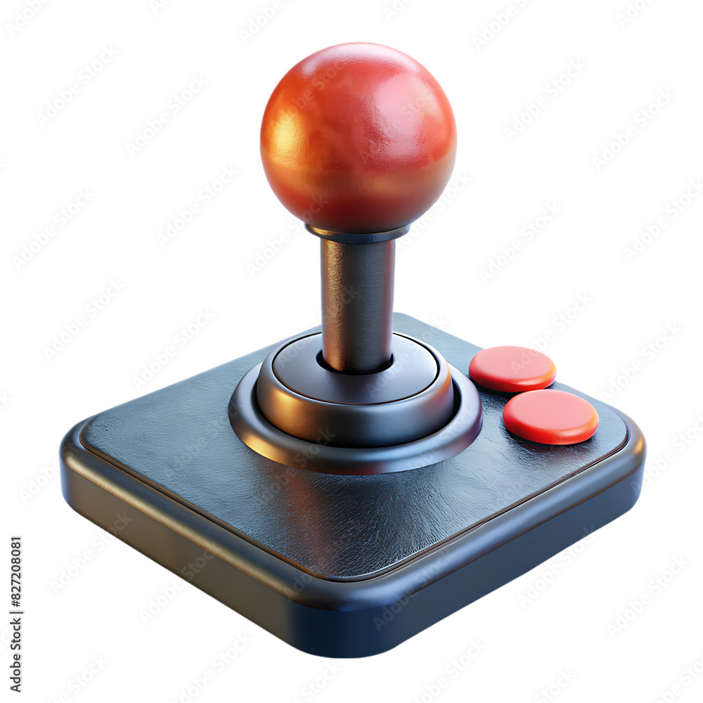 retro joystick on transparent background retro joystick on transparent background