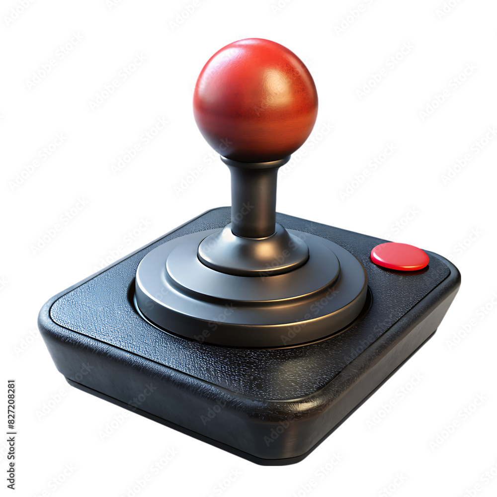 retro joystick on transparent background retro joystick on transparent background