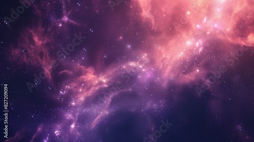 A stunning space-inspired wallpaper featuring a mesmerizing color gradient, perfect as a background for online meetings, video calls, or virtual events, adding a touch of cosmic elegance. photo