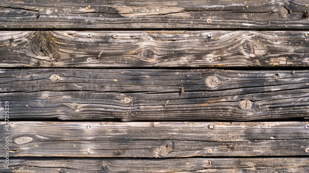 Fototapeta premium Weathered Wooden Planks with Grain Pattern and Knots