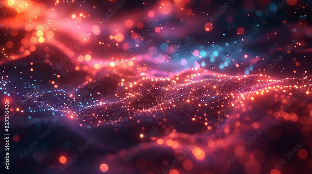 A detailed and dynamic illustration of a global database, featuring interconnected data points and pathways glowing in various hues, with a bright, colorful background and bokeh effect to highlight A detailed and dynamic illustration of a global database, featuring interconnected data points and pathways glowing in various hues, with a bright, colorful background and bokeh effect to highlight