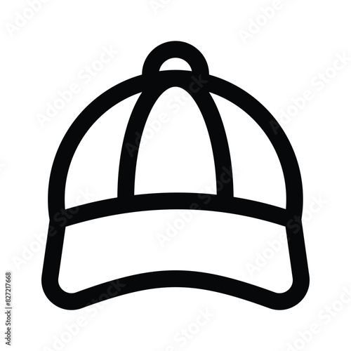 Get this amazing icon of sports cap, vector of sports accessory