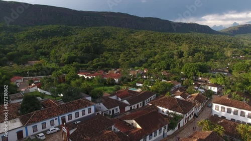 Wallpaper Mural Aerial view of Câmera Street, in the historic center of Tiradentes - Minas Gerais, Brazil Torontodigital.ca