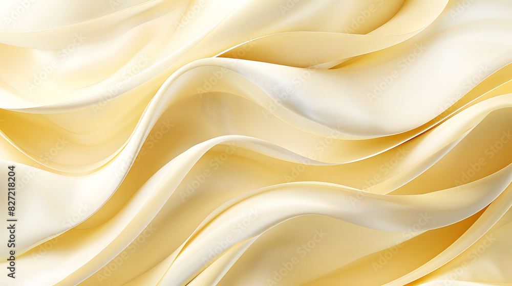 Obraz premium Organic light yellow lines gracefully curving and intersecting, creating a sense of depth and texture for a refined wallpaper background