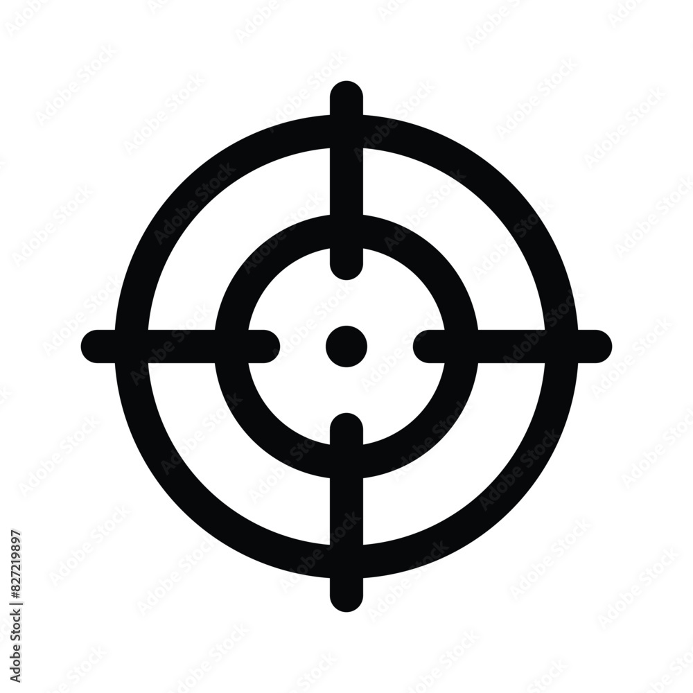 Target, focus, crosshair vector design isolated on white background Target, focus, crosshair vector design isolated on white background