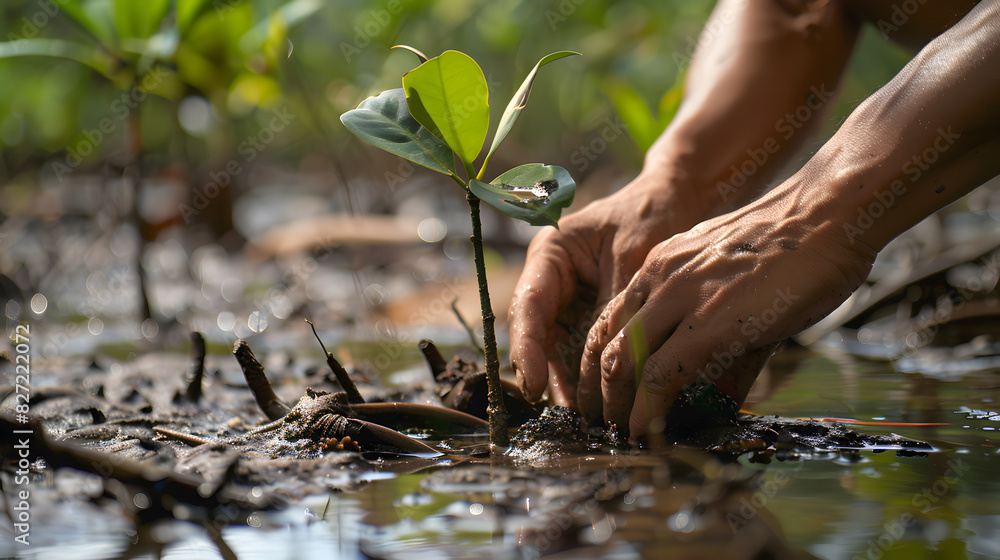 Hands Planting Plant Hands Planting Plant