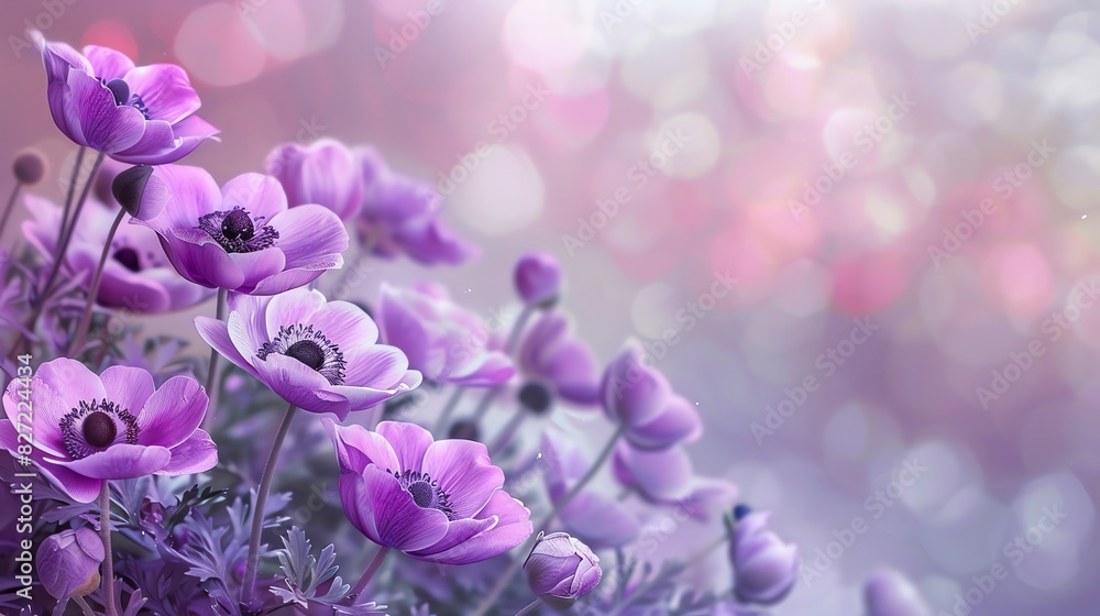 Beautiful purple flowers in a quiet field. Beautiful purple flowers in a quiet field.
