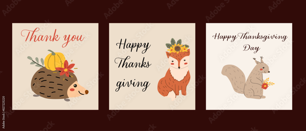 Fototapeta Autumn fall thanksgiving day banner or greeting card with leaves. Celebration design for harvest festival, thanks with food and flower autumn border. Fall thanksgiving day background.