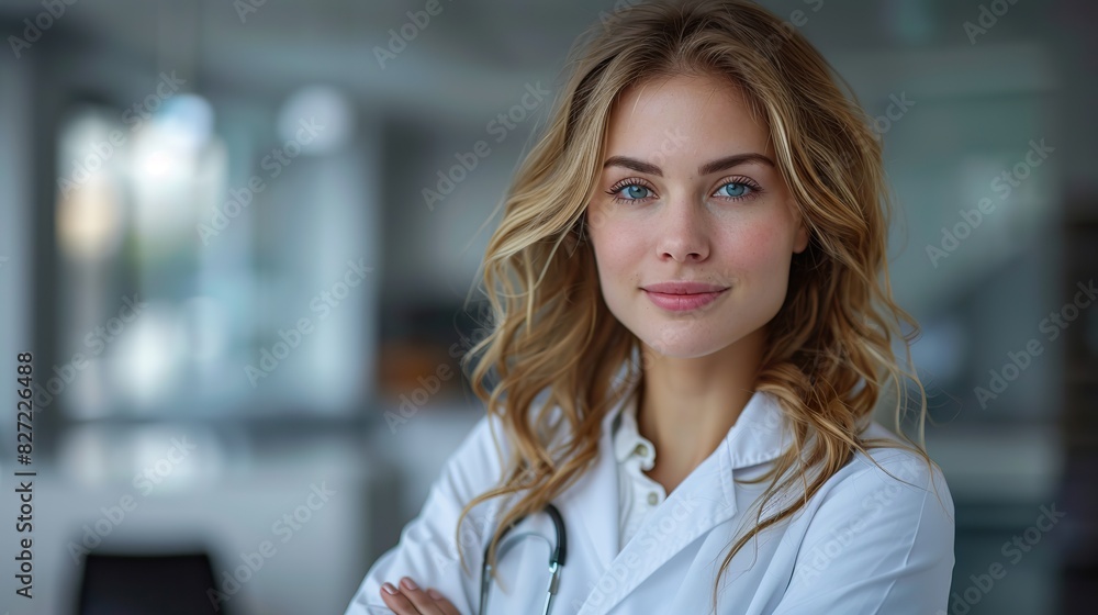 portrait of a female doctor isolated on white background portrait of a female doctor isolated on white background