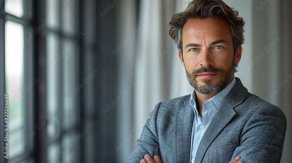 portrait of a businessman standing with his arms crossed on white background portrait of a businessman standing with his arms crossed on white background
