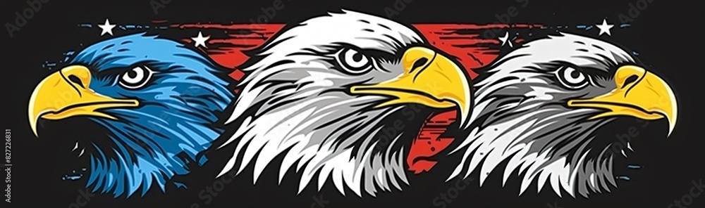 Fototapeta premium Happy Memorial Day poster illustration, background. Remember and honor. best vector for your projects. 