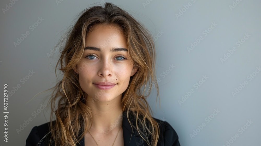 portrait of a smiling businesswoman isolated on white background portrait of a smiling businesswoman isolated on white background