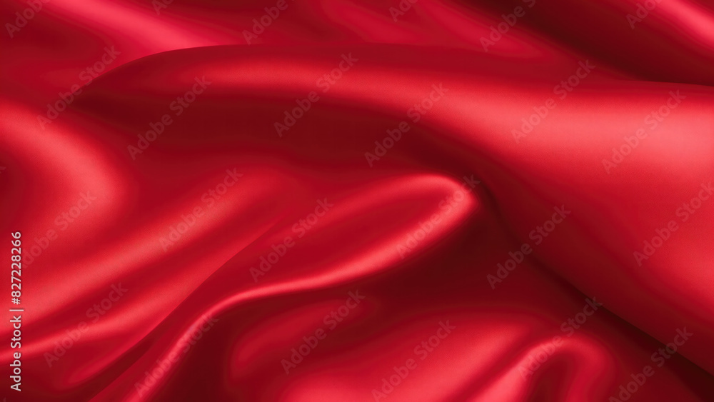 Luxury Red satin smooth fabric background