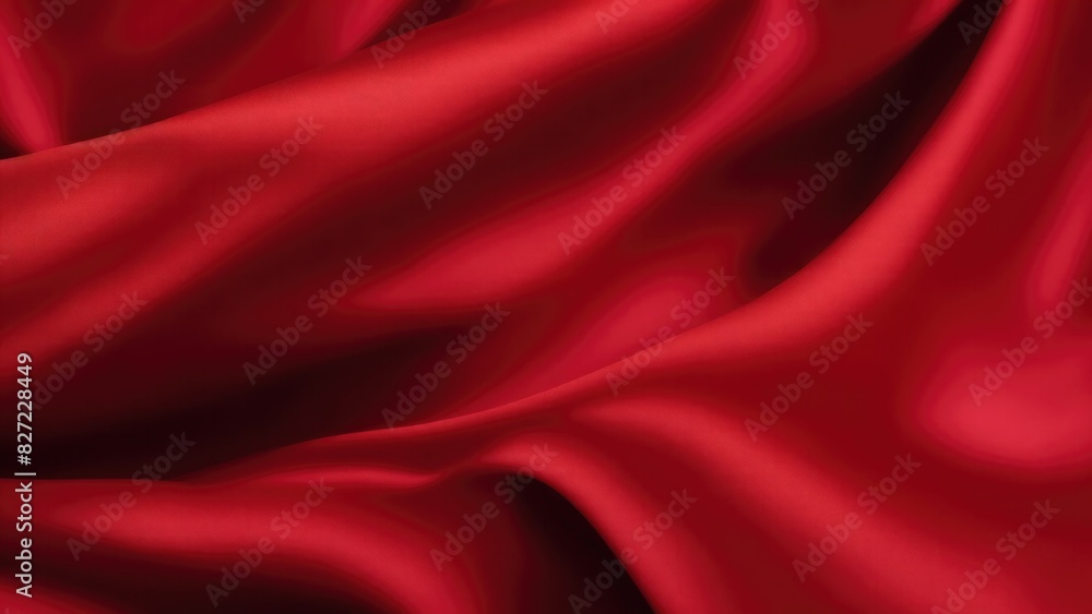 Luxury Red satin smooth fabric background Luxury Red satin smooth fabric background