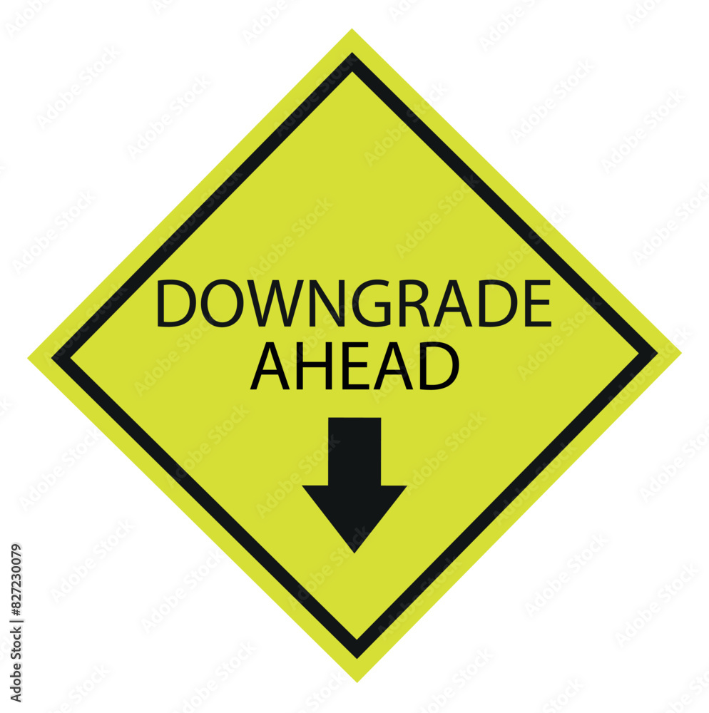 Downgrade sign vector icon on white background iş finans endüstriyel Downgrade sign vector icon on white background iş finans endüstriyel