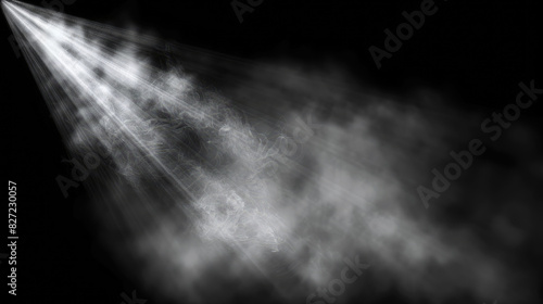 Wallpaper Mural Spotlight with smoke overlay texture black background Torontodigital.ca