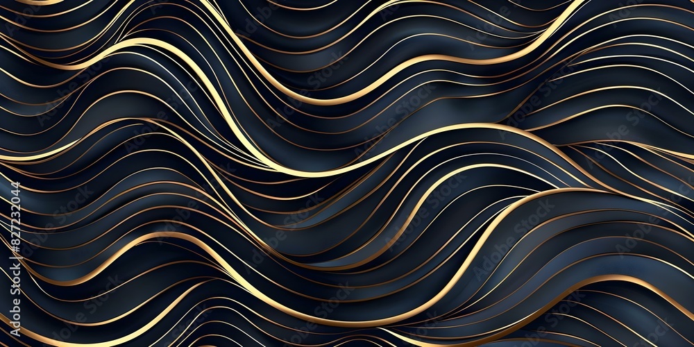 Dynamic Wave Lines: An Elegant Art Deco Pattern for Print and Design. Concept art deco design, wave patterns, elegant prints, stylish graphics, dynamic motifs Dynamic Wave Lines: An Elegant Art Deco Pattern for Print and Design. Concept art deco design, wave patterns, elegant prints, stylish graphics, dynamic motifs
