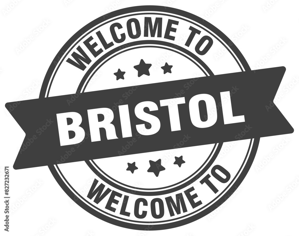 Welcome to Bristol stamp. Bristol round sign