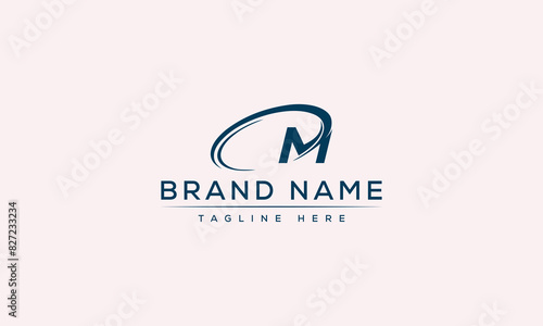 Logo design letter M . Elegant modern. Vector template.