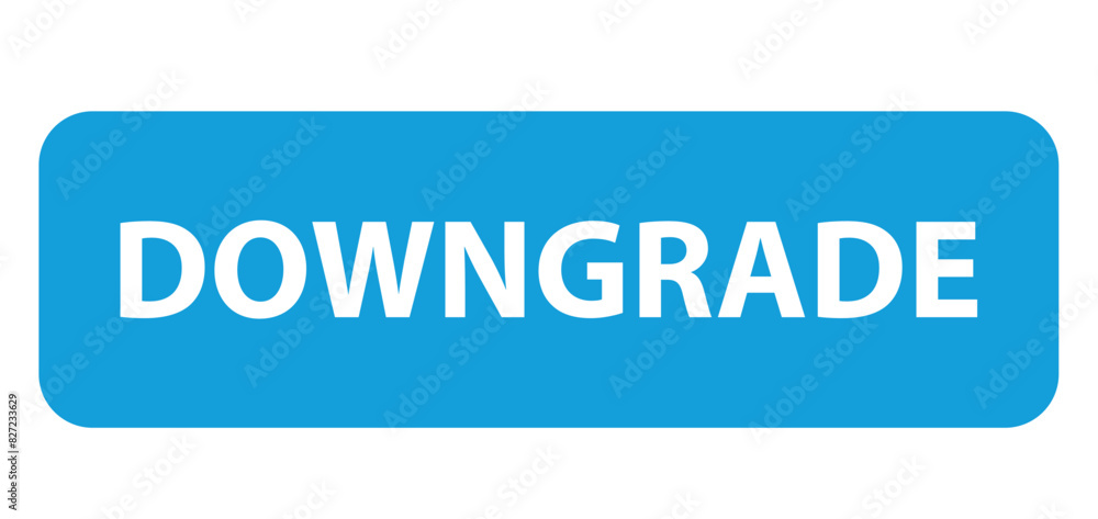 Downgrade sign vector icon on white background Downgrade sign vector icon on white background