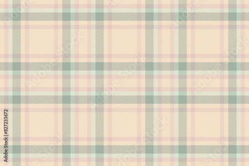 Vector plaid pattern of textile texture tartan with a check fabric seamless background.