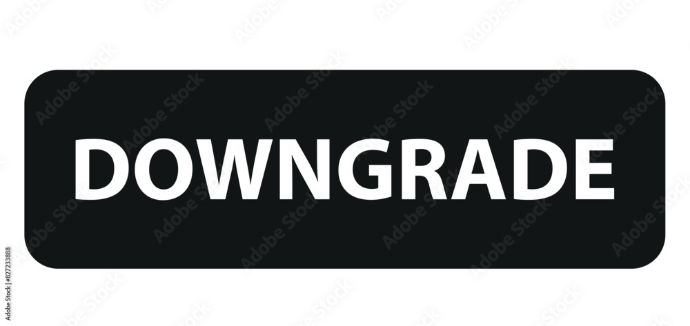 Downgrade sign vector icon on white background Downgrade sign vector icon on white background