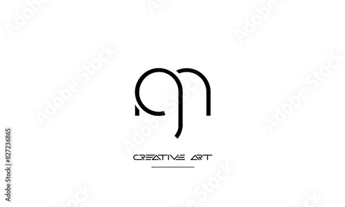 GM, MG, G, M abstract letters logo monogram