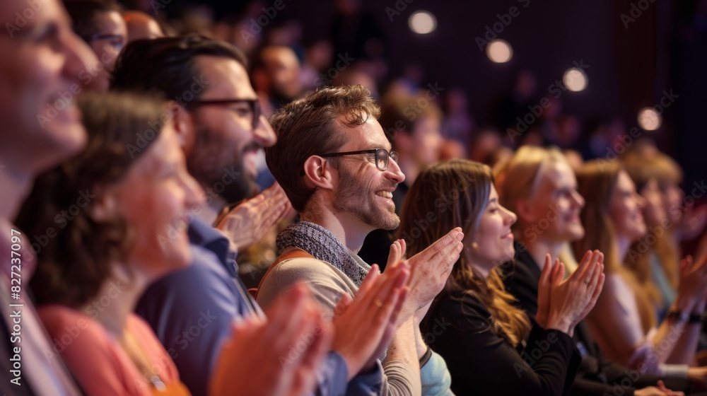 Fototapeta premium The applauding audience