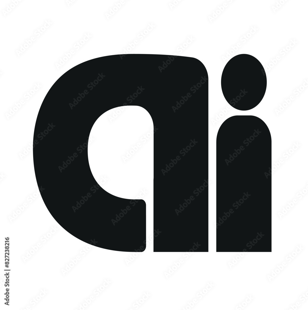 Artificial intelligence generated icon vector AI sign for graphic design, logo, website, social media, mobile app, UI illustration. Artificial intelligence generated icon vector AI sign for graphic design, logo, website, social media, mobile app, UI illustration.