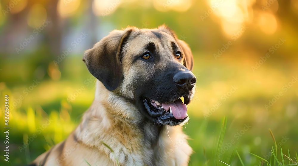 Close-up portrait of a brown German Shepherd dog Close-up portrait of a brown German Shepherd dog