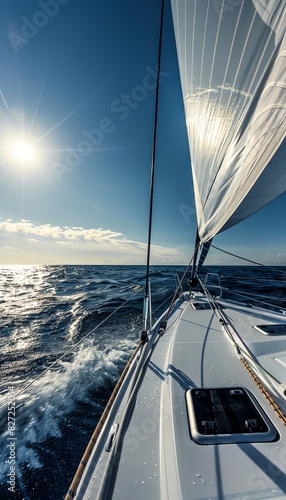 Sailing on a luxury catamaran