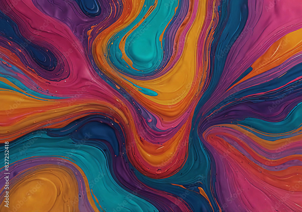 Abstract fluid art background It stands out for its bright colors and fluid shapes Abstract fluid art background It stands out for its bright colors and fluid shapes