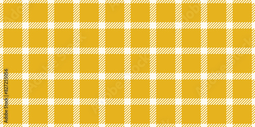 Poncho tartan background pattern, mockup check texture vector. Handmade plaid textile seamless fabric in sea shell and amber colors.