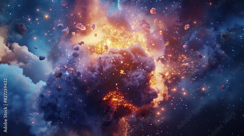 Fototapeta premium nebula and space