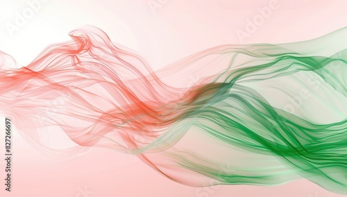 Serene Female Profile with Colorful Flowing Hair