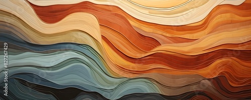 Abstract Fluid Painting with Earthy Tones, Organic and Natural Design Perfect for Contemporary and Artistic Projects